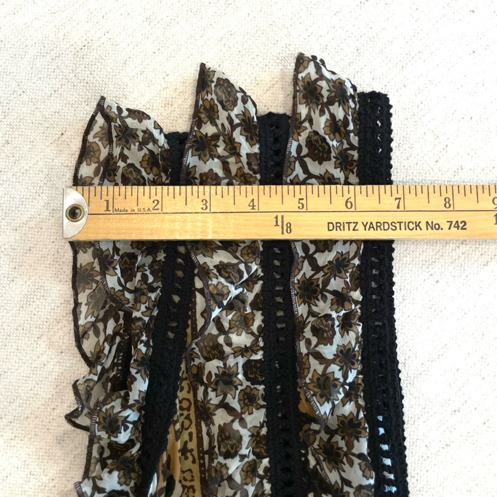 Raffaela D’Angelo Tiered Maxi Dress Size S Brown Boho Coastal Cowgirl Beach - Picture 15 of 16